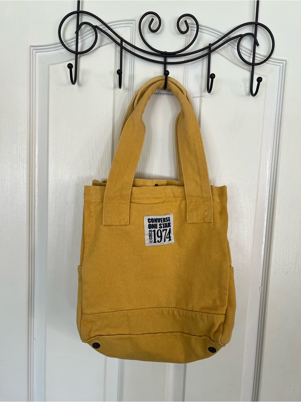 Converse One Star 1974 Mustard Yellow Canvas Tote Bag Utility Shopper